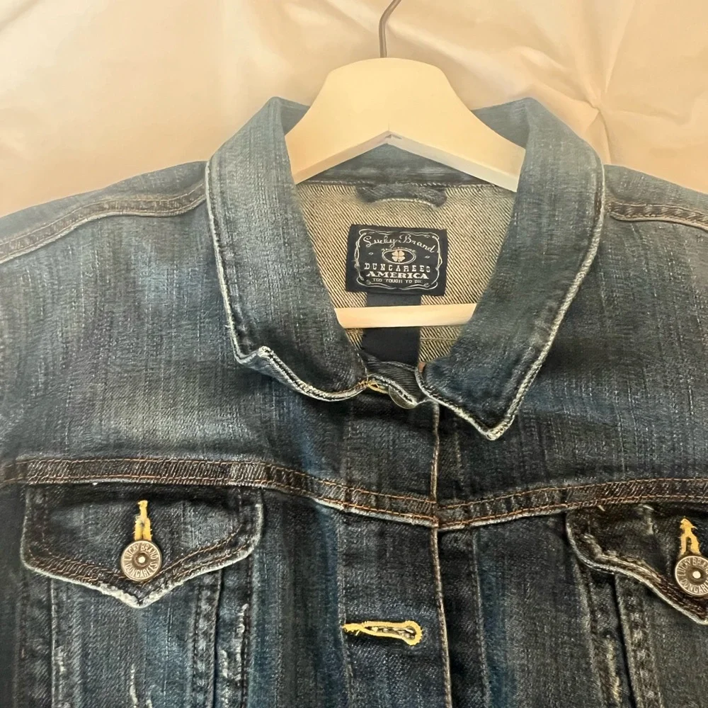 Lucky Brand Dark Blue Jean Jacket - Picture 3 of 5